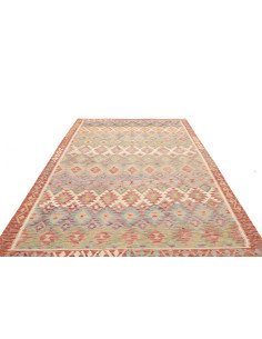 Kilim 196x299 Cm Kilim, Afghanistan, Lana Cardata A Mano, 2