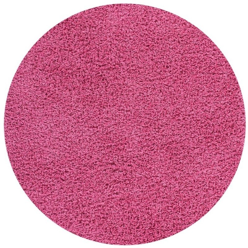 tappeto moderno tinta unita rotondo norway oslo rosa