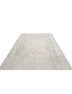 Kilim 206x297 Cm Kilim Afgano, Lana Cardata A Mano, Ordito 2
