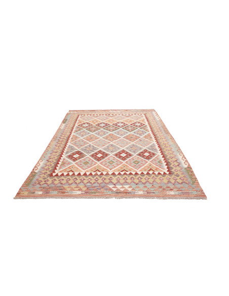 Kilim 198x258 Cm Kilim, Afghanistan, Lana Cardata A Mano