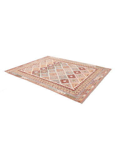 Kilim 198x258 Cm Kilim, Afghanistan, Hand-carded Wool (warp: