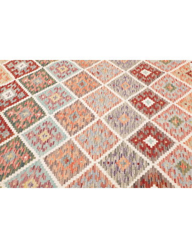 Kilim 198x258 Cm Kilim, Afghanistan, Lana Cardata A Mano