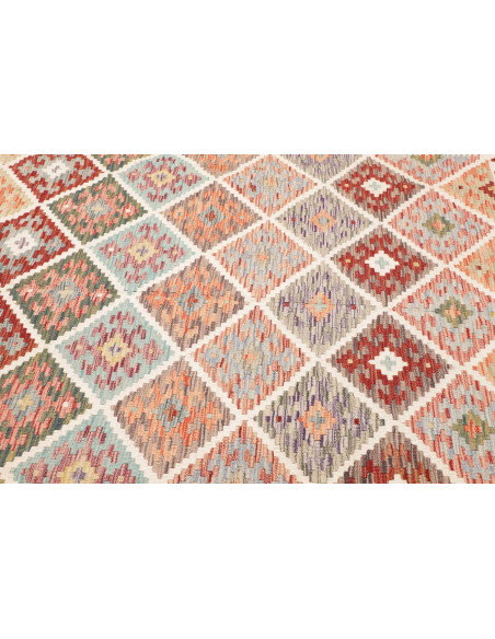 Kilim 198x258 Cm Kilim, Afghanistan, Lana Cardata A Mano