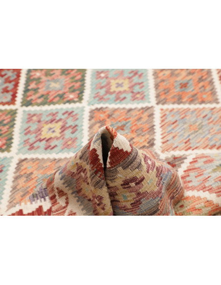 Kilim 198x258 Cm Kilim, Afghanistan, Hand-carded Wool (warp: