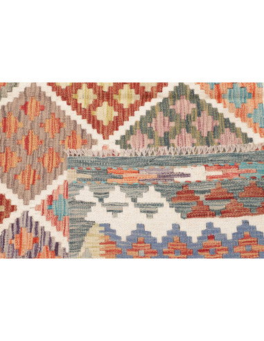 Kilim 197x263 Cm Kilim Afghanistan Hand-carded Wool Cotton