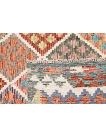 Kilim 197x263 Cm Kilim Afghanistan Hand-carded Wool Cotton