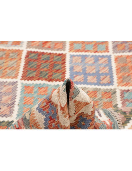 Kilim 197x263 Cm Kilim Afghanistan Hand-carded Wool Cotton