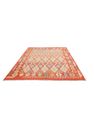 Kilim 211x257 Cm Afghan Kilim, Hand-carded Wool