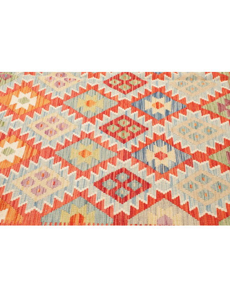 Kilim 211x257 Cm Afghan Kilim, Hand-carded Wool