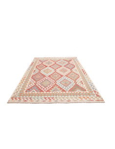 Kilim 192x261 Cm Kilim, Afghanistan, Hand-carded Wool (warp: 2