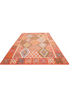 Kilim 209x298 Cm Kilim Afghano In Lana Cardata A Mano E 2