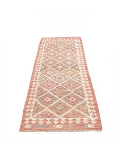 Kilim 75x250 Cm Kilim, Afghanistan, Hand-carded Wool (warp: 2