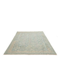 Rug Kilim Afghanistan 181x238 Light Aqua Cream 2