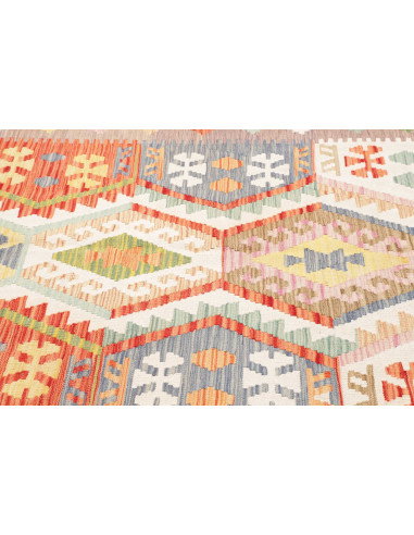 Kilim 186x246 Cm Kilim Afghanistan, Lana Cardata A Mano