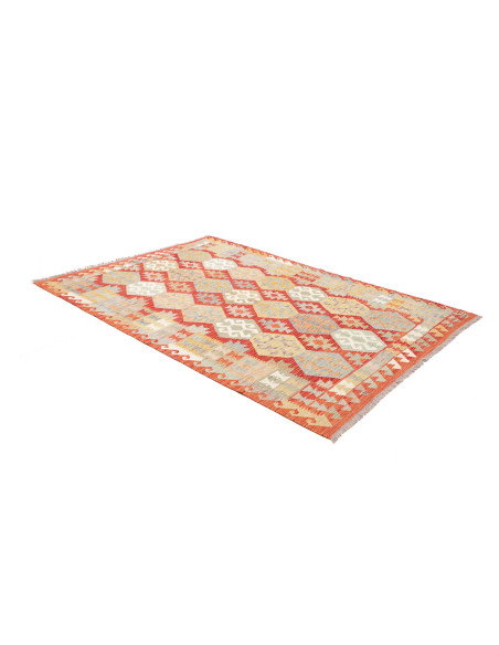 Kilim 168x240 Cm Kilim Afghanistan Lana Cardata A Mano