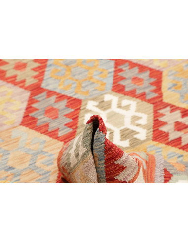 Kilim 168x240 Cm Kilim Afghanistan Lana Cardata A Mano