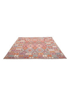 Kilim 204x209 Cm Kilim, Afghanistan, Hand-carded Wool (warp: 2