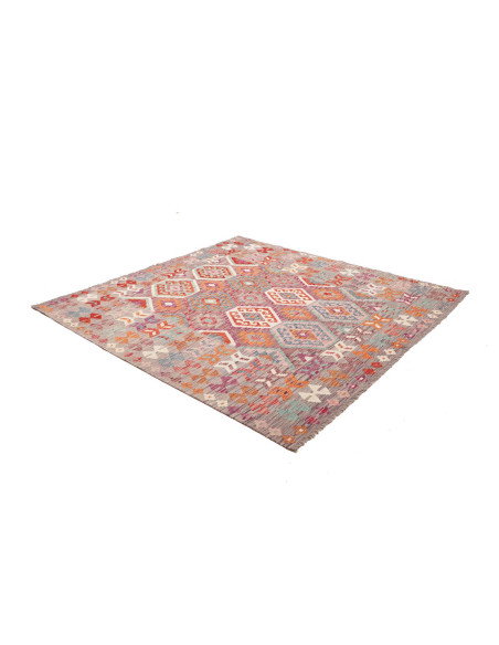 Kilim 204x209 Cm Kilim, Afghanistan, Lana Cardata A Mano