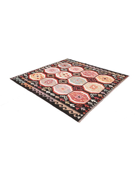 Kilim 197x197 Cm Kilim, Afghanistan, Lana Cardata A Mano