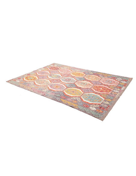Kilim 173x241 Cm Kilim, Afghanistan, Lana Cardata A Mano
