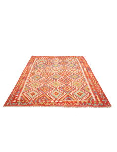 Kilim 169x246 Cm Kilim Afghanistan, Hand-carded Wool (warp: 2