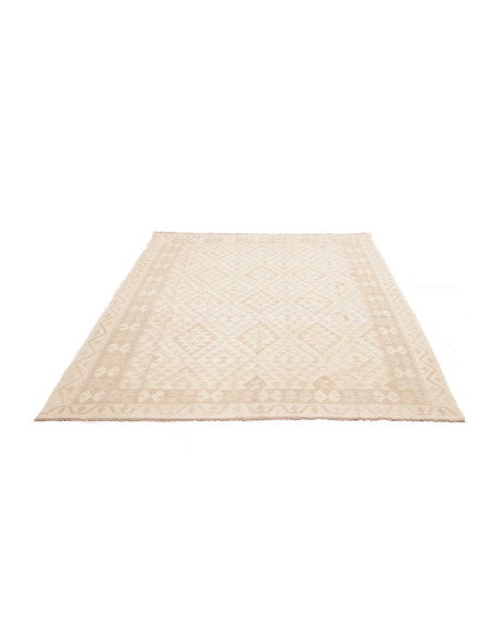 Kilim 184x242 Cm Kilim, Afghanistan, Hand-carded Wool