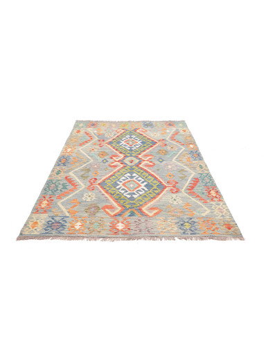 Kilim 146x206 Cm Kilim, Afghanistan, Lana Cardata A Mano,