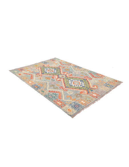 Kilim 146x206 Cm Kilim, Afghanistan, Lana Cardata A Mano,