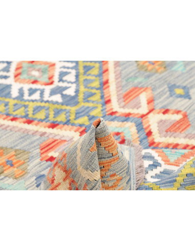Kilim 146x206 Cm Kilim, Afghanistan, Lana Cardata A Mano,