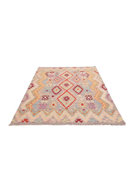 Kilim 151x206 Cm Kilim Afghanistan Hand-carded Wool Cotton