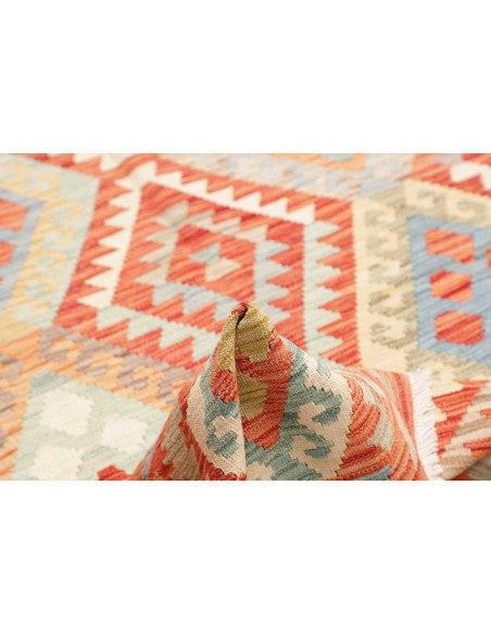Kilim 150x192 Cm Kilim, Afghanistan, Lana Cardata A Mano,
