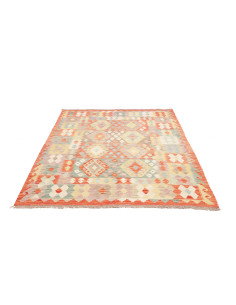 Kilim 150x193 Cm Kilim, Afghanistan, Hand-carded Wool 2