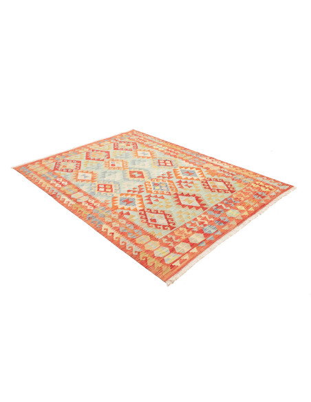 Kilim 153x201 Cm Kilim Afghanistan Hand-carded Wool (warp: