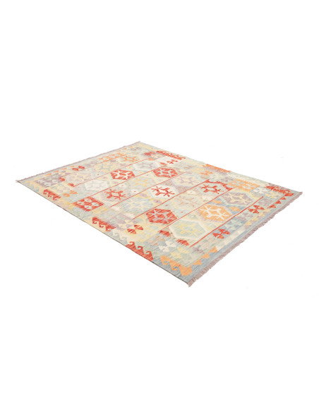 Kilim 150x193 Cm Kilim Afghanistan Lana Cardata A Mano