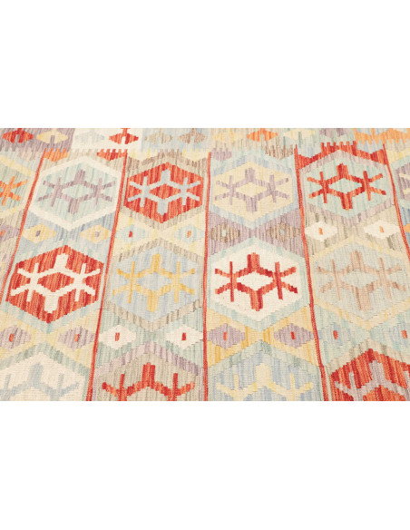 Kilim 150x193 Cm Kilim Afghanistan Hand-carded Wool Cotton