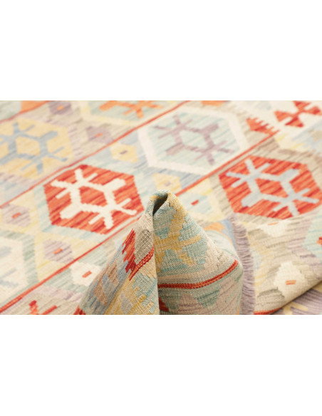 Kilim 150x193 Cm Kilim Afghanistan Hand-carded Wool Cotton