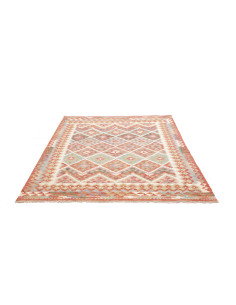 Kilim 159x194 Cm Kilim Afghano, Lana Cardata A Mano E 2
