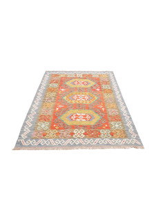 Kilim 125x173 Cm Kilim, Afghanistan, Hand-carded Wool (warp: 2