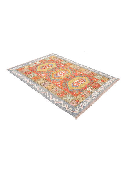 Kilim 125x173 Cm Kilim, Afghanistan, Hand-carded Wool (warp: