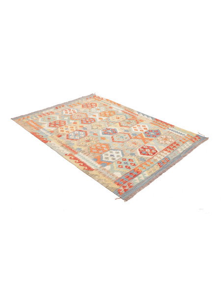 Kilim 151x203 Cm Kilim, Afghanistan, Lana Cardata A Mano