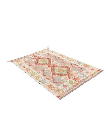Kilim 122x175 Cm Kilim Afghano In Lana Cardata A Mano
