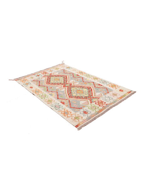 Kilim 122x175 Cm Kilim Afghano In Lana Cardata A Mano