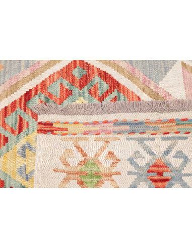 Kilim 122x175 Cm Afghan Hand-carded Wool Kilim