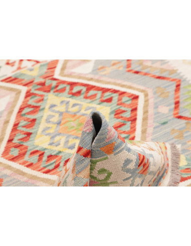 Kilim 122x175 Cm Afghan Hand-carded Wool Kilim