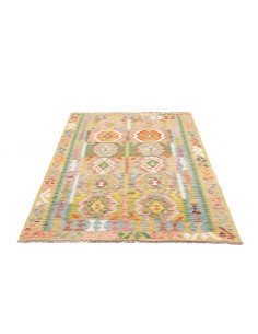 Kilim 121x182 Cm Kilim Afghano, Lana Cardata A Mano, Cotone 2