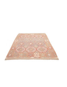 Kilim 155x201 Cm Kilim, Afghanistan, Hand-carded Wool (warp: 2