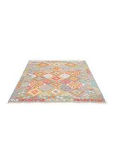Kilim 148x194 Cm Kilim Afghanistan, Lana Cardata A Mano, 2