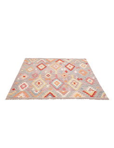 Kilim 151x149 Cm Kilim, Afghanistan, Hand-carded Wool (warp: 2