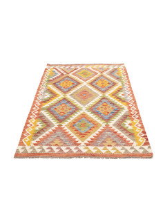 Kilim 99x155 Cm Kilim Afghanistan Lana Cardata A Mano Cotone 2