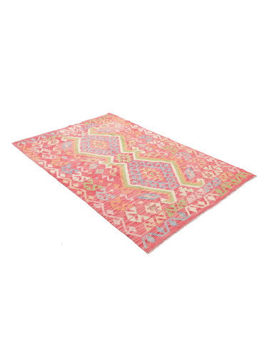 Kilim 126x187 Cm Kilim, Afghanistan, Lana Cardata A Mano